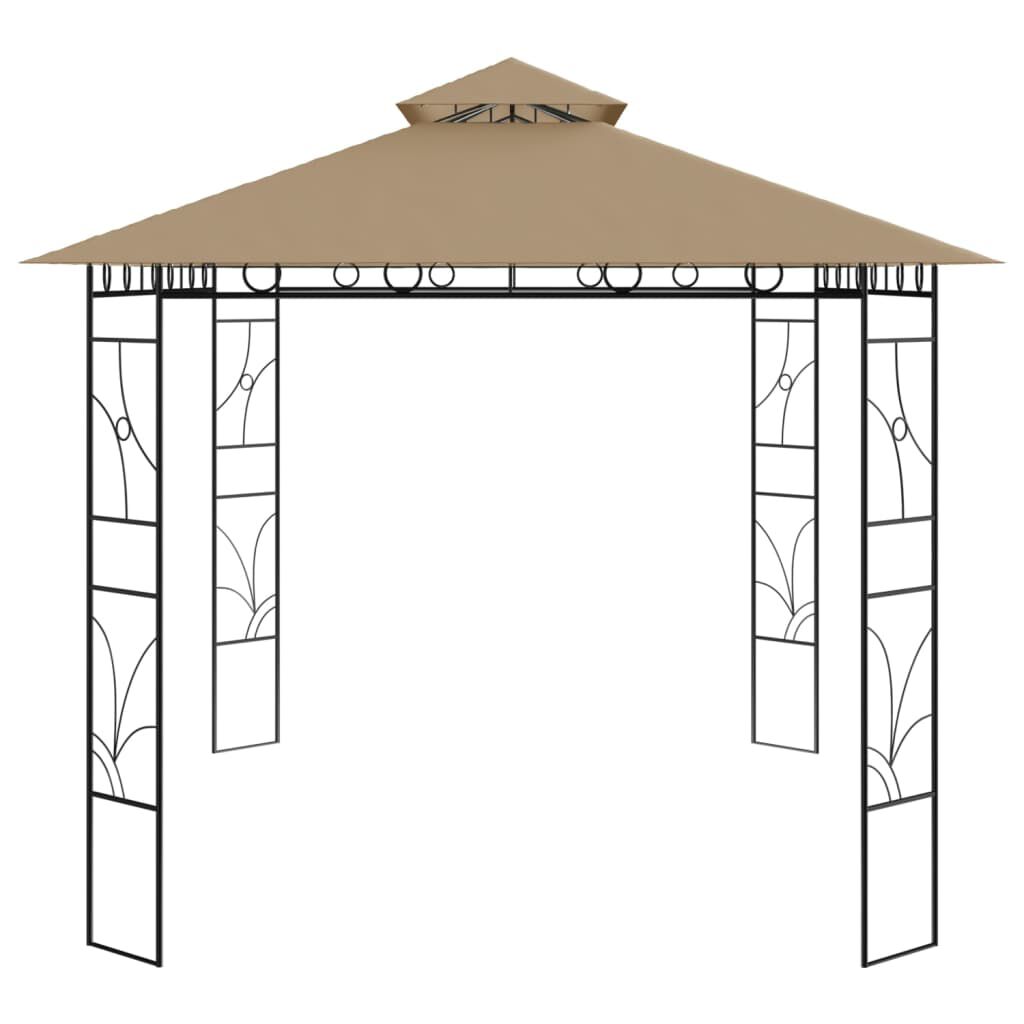 vidaXL Κιόσκι Taupe 4 x 3 x 2,7 μ. 160 γρ./μ²