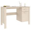 vidaXL Γραφείο HAMAR Καφέ Μελί 113 x 50 x 75 εκ. Μασίφ Ξύλο Πεύκου