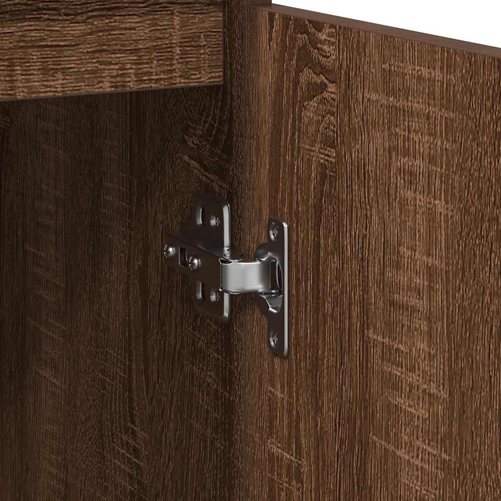 vidaXL Ντουλάπι Καφέ Δρυς 29,5x34x76 εκ. Επεξεργασμένο Ξύλο