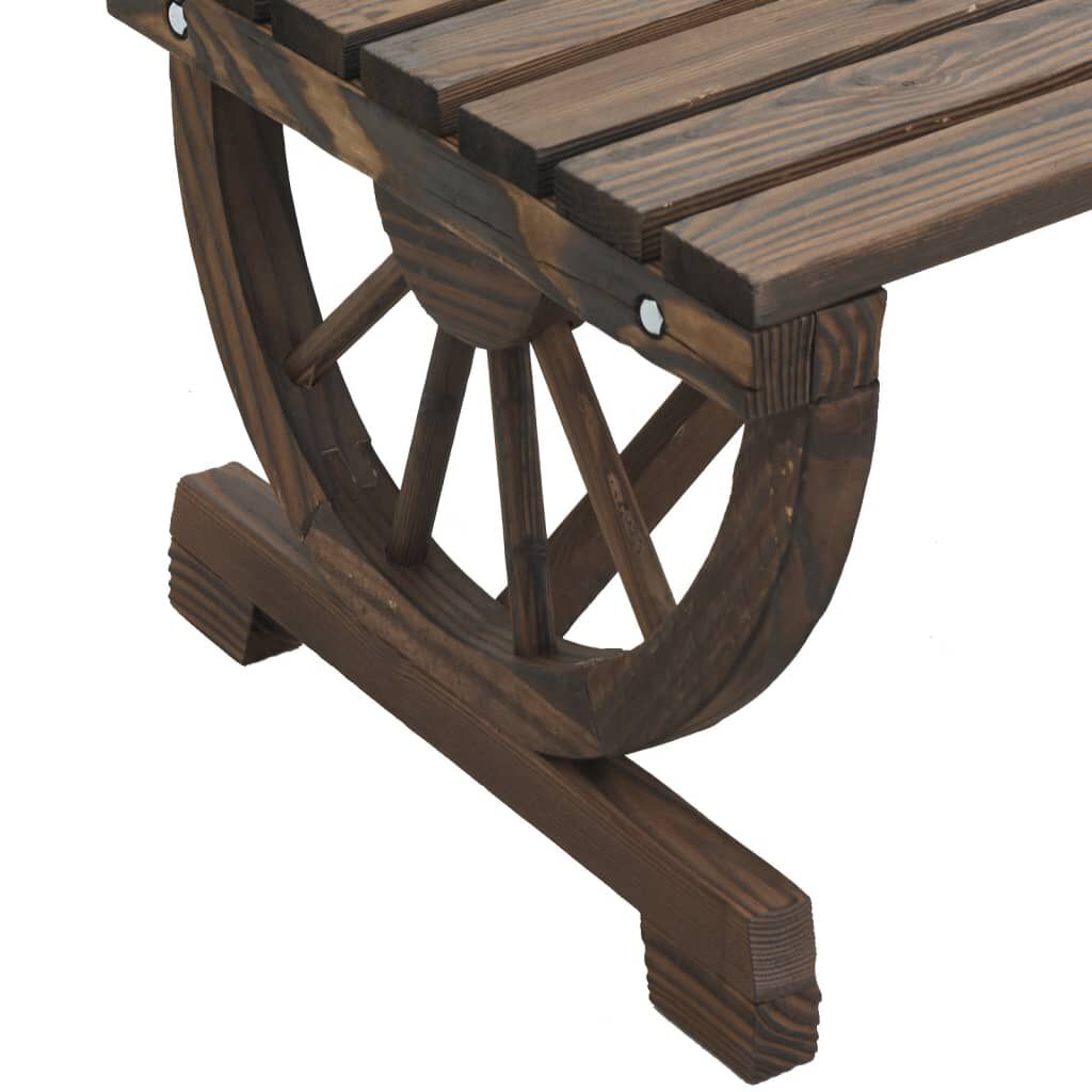vidaXL Τραπέζι Κήπου 115 x 55 x 65 εκ. από Μασίφ Ξύλο Ελάτης