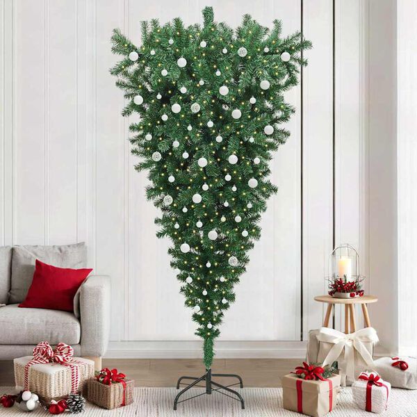 vidaXL &Alpha;&nu;&alpha;&pi;&omicron;&delta;&omicron; Christmas Tree &mu;&epsilon; &mu;&pi;ά&lambda;&alpha; &kappa;&alpha;&iota; &pi;&rho;&omicron;&epsilon;&gamma;&kappa;&alpha;&tau;&epsilon;&sigma;&tau;&eta;&mu;έ&nu;&omicron; &phi;&omega;&tau;&iota;&sigma;&mu;ό