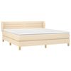 vidaXL &Kappa;&rho;&epsilon;&beta;ά&tau;&iota; Boxspring &mu;&epsilon; &Sigma;&tau;&rho;ώ&mu;&alpha; &Kappa;&rho;&epsilon;&mu; 160x200 &epsilon;&kappa;. &Upsilon;&phi;&alpha;&sigma;&mu;ά&tau;&iota;&nu;&omicron;
