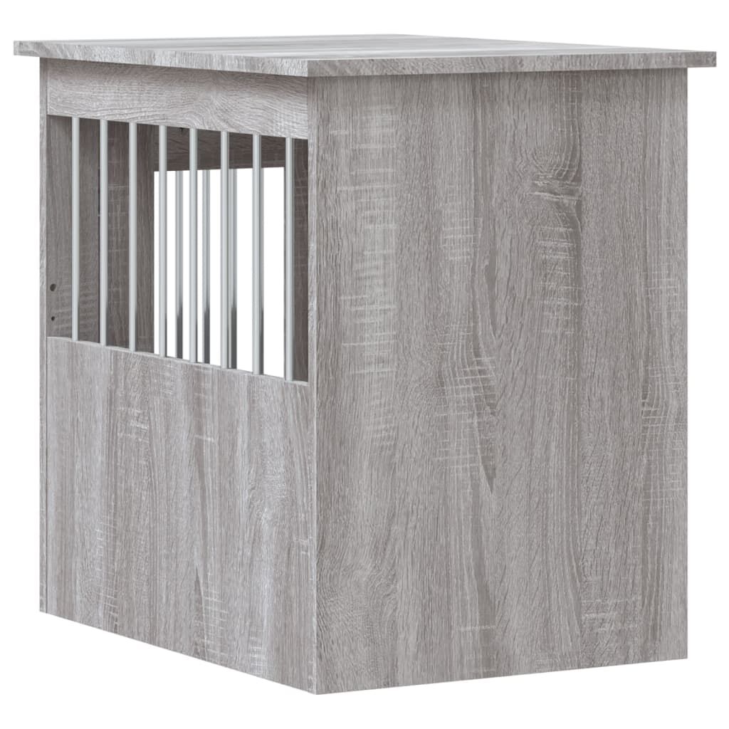 vidaXL Κλουβί Σκύλου Γκρι Sonoma 45x62x59 εκ. από Επεξεργ. Ξύλο