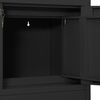 vidaXL Ντουλάπα Γραφείου με Γλάστρα Ανθρακί 90 x 40 x 125 εκ. Ατσάλινη