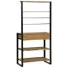 vidaXL Ράφι κουζίνας Καφέ 80 x 40 x 160 cm Μασίφ ξύλο μάνγκο