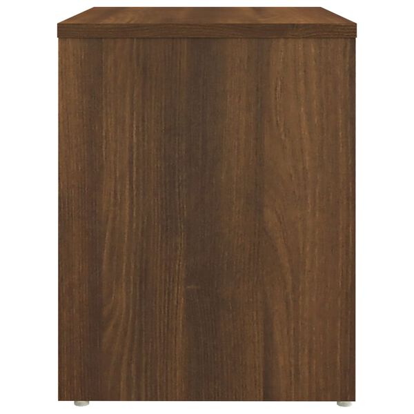 vidaXL Κομοδίνο Καφέ Δρυς 40 x 30 x 40 εκ. από Επεξεργασμένο Ξύλο