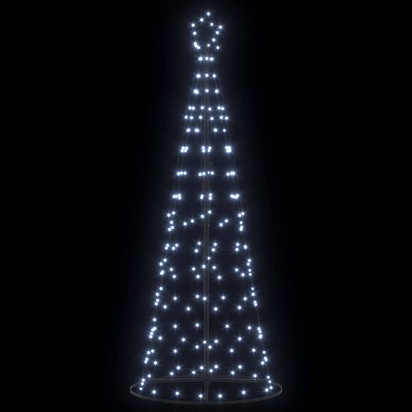 vidaXL LED Χριστουγεννιάτικο Δέντρο με βάση Ψυχρό λευκό 250 cm Σίδερο