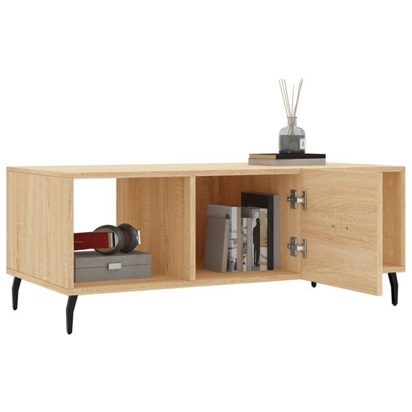 vidaXL Τραπεζάκι Σαλονιού Sonoma Δρυς 102x50x40 εκ. από Επεξεργ. Ξύλο