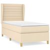 vidaXL &Kappa;&rho;&epsilon;&beta;ά&tau;&iota; Boxspring &mu;&epsilon; &Sigma;&tau;&rho;ώ&mu;&alpha; &Kappa;&rho;&epsilon;&mu; 80 x 200 &epsilon;&kappa;. &Upsilon;&phi;&alpha;&sigma;&mu;ά&tau;&iota;&nu;&omicron;
