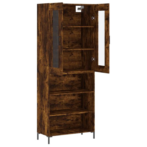 vidaXL Ντουλάπι Καπνιστή Δρυς 69,5x34x180 εκ. από Επεξεργασμένο Ξύλο