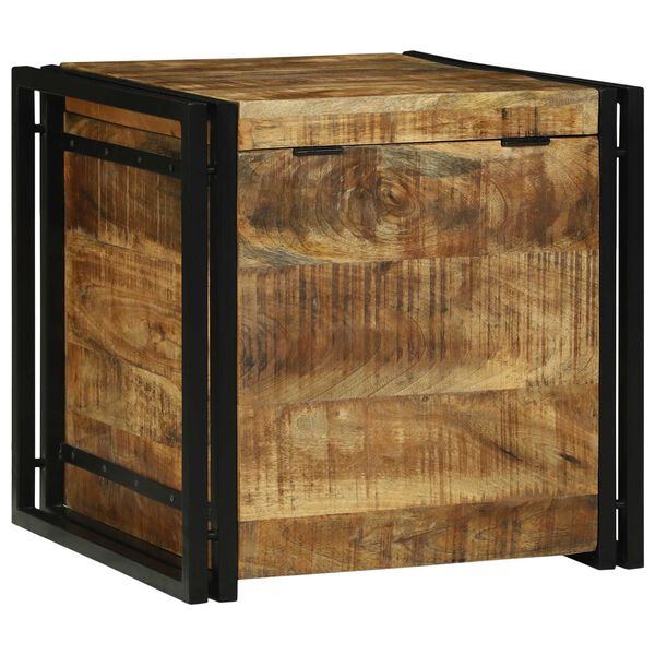 vidaXL Κουτί αποθήκευσης 50 x 50 x 50 cm ακατέργαστο ξύλο μάνγκο