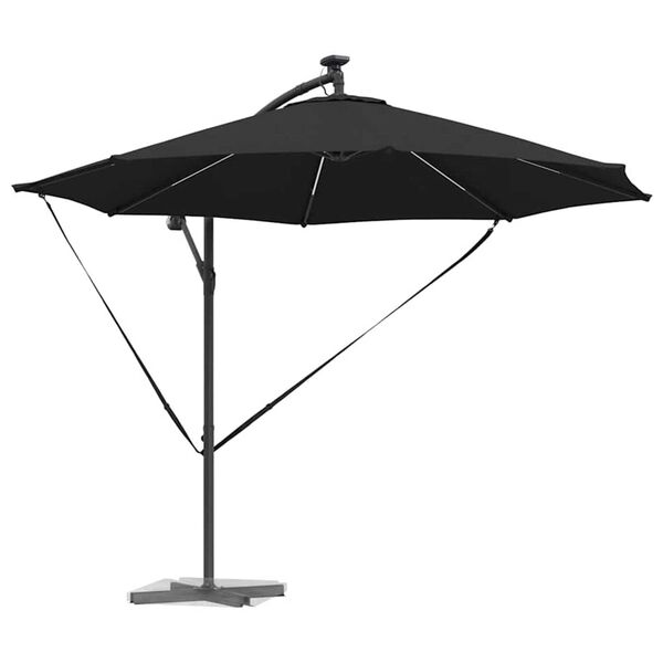 vidaXL Ομπρέλα Cantilever Banana Μαύρο 294 x 294 x 248 cm
