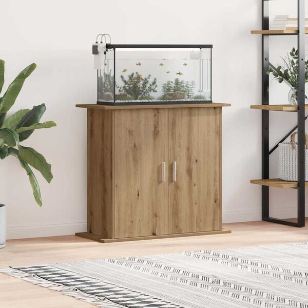 vidaXL Βάση Ενυδρείου τεχνίτης Δρυς 81x36x73 εκ από Επεξεργασμένο Ξύλο