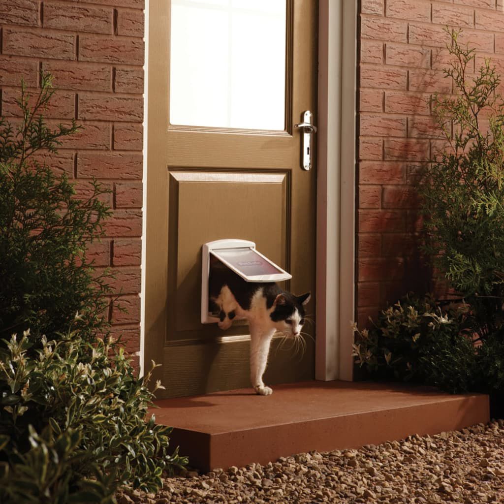 PetSafe Πόρτα Κατοικίδιου 2 Κατευθύνσεων 715 Μικρή Λευκή 17,8x15,2 εκ.