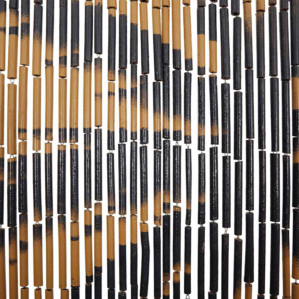 vidaXL Έντομο κουρτίνα πόρτας Palm Tree Print 90x220 cm Μπαμπού