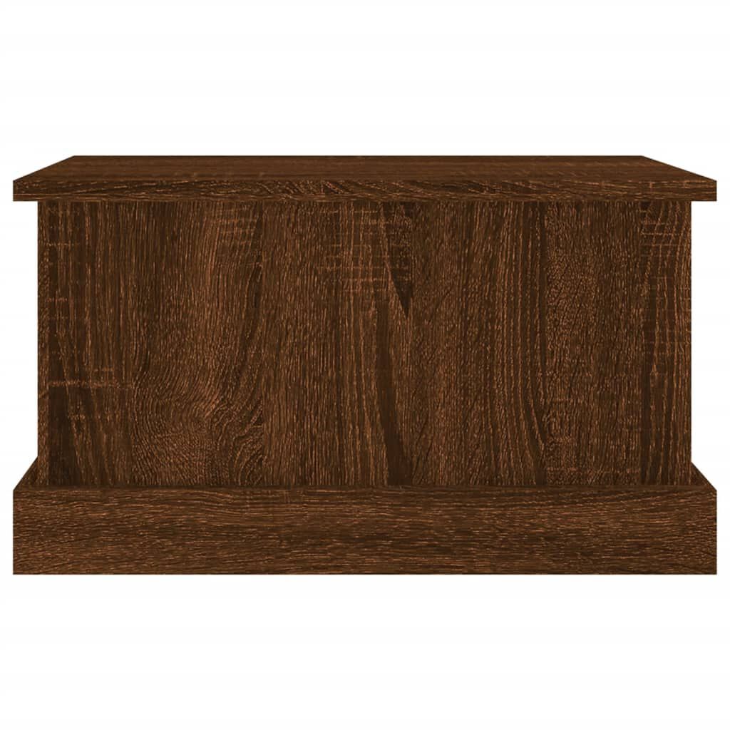 vidaXL Κουτί Αποθήκευσης Καφέ δρυς 50x30x28 εκ. Επεξεργασμένο Ξύλο