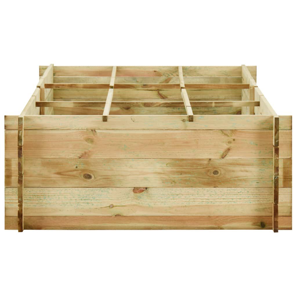 vidaXL Μποστάνι Λαχανόκηπου 197 x 100 x 40 εκ. Εμποτισμένο Ξύλο Πεύκου