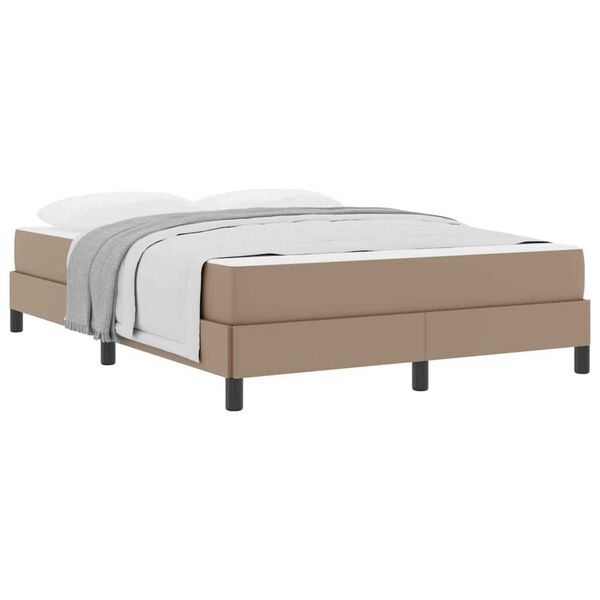 vidaXL Κρεβάτι Άλλο Καπουτσίνο 140 x 200 cm Τεχνητό δέρμα