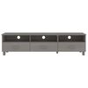 vidaXL Έπιπλο Τηλεόρασης HAMAR Αν. Γκρι 158x40x40εκ. Μασίφ Ξύλο Πεύκου