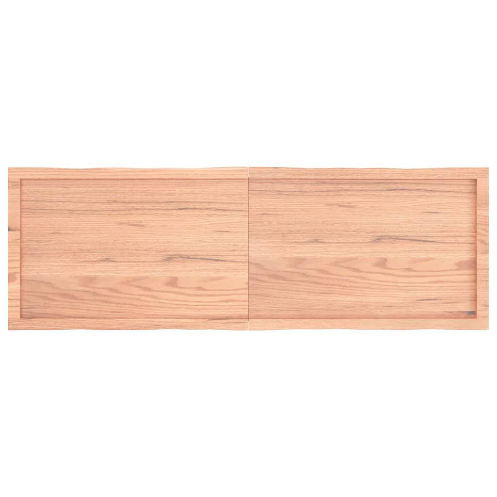 vidaXL Επιφ Τραπεζιού Αν Καφέ 160x50x(2-4)εκ.Ακατέργ. Μασίφ Ξύλο Δρυός