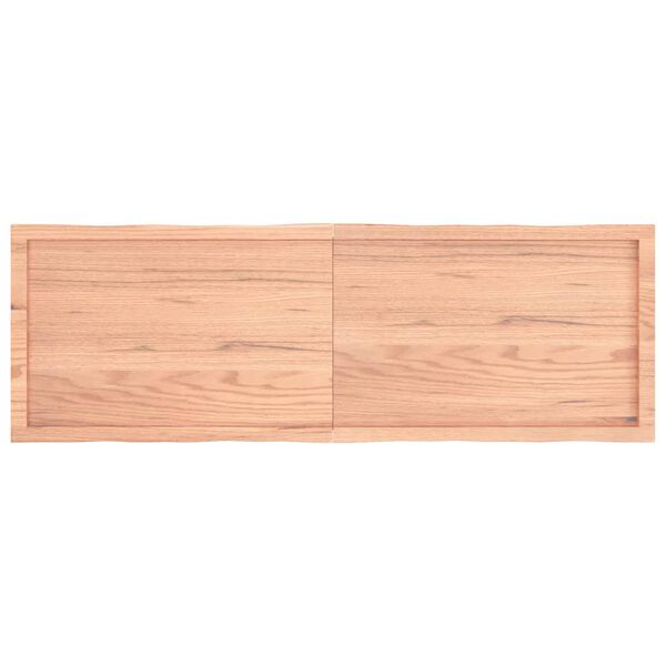 vidaXL Επιφ Τραπεζιού Αν Καφέ 160x50x(2-4)εκ.Ακατέργ. Μασίφ Ξύλο Δρυός
