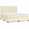 vidaXL &Kappa;&rho;&epsilon;&beta;ά&tau;&iota; Boxspring &mu;&epsilon; &Sigma;&tau;&rho;ώ&mu;&alpha; &Kappa;&rho;&epsilon;&mu; 160x200&epsilon;&kappa;. &alpha;&pi;ό &Sigma;&upsilon;&nu;&theta;&epsilon;&tau;&iota;&kappa;ό &Delta;έ&rho;&mu;&alpha;