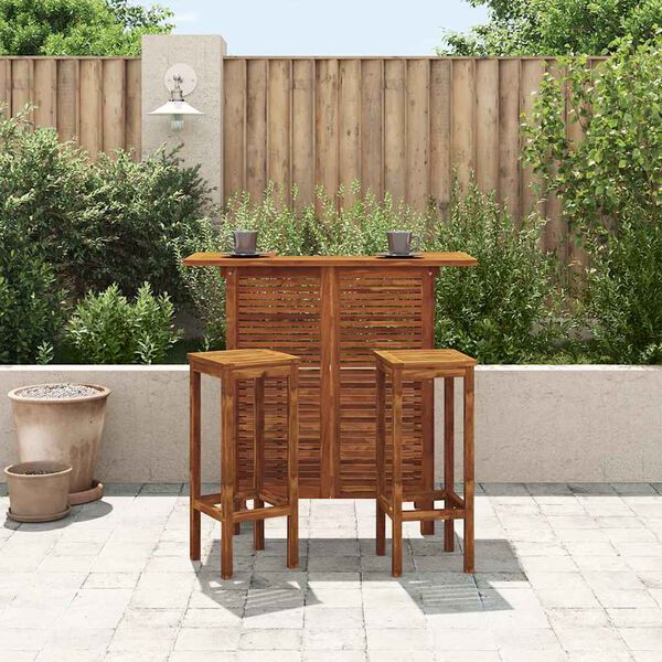 vidaXL Τραπέζι Μπαρ 110 x 50 x 105 εκ. από Μασίφ Ξύλο Ακακίας