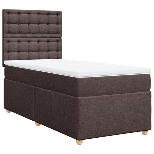 vidaXL &Kappa;&rho;&epsilon;&beta;ά&tau;&iota; Boxspring &mu;&epsilon; &Sigma;&tau;&rho;ώ&mu;&alpha; &Sigma;&kappa;&omicron;ύ&rho;&omicron; &Kappa;&alpha;&phi;έ 90x200 &epsilon;&kappa;. &Upsilon;&phi;&alpha;&sigma;&mu;ά&tau;&iota;&nu;&omicron;