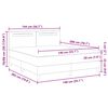 vidaXL Κρεβάτι με Στρώμα με στρώμα Λευκό 140 x 200 cm Τεχνητό δέρμα