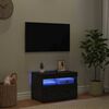 vidaXL Ντουλάπι TV Μαύρο 60 x 35 x 40 εκ. Επεξεργασμένο ξύλο