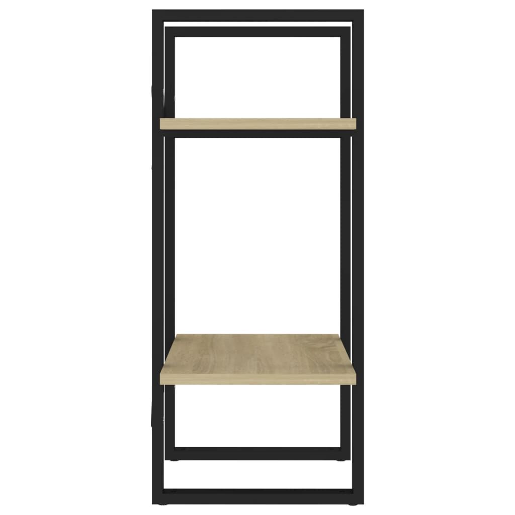 vidaXL Βιβλιοθήκη με 2 Ράφια Sonoma Δρυς 40 x 30 x 70 εκ. Επεξ. Ξύλο
