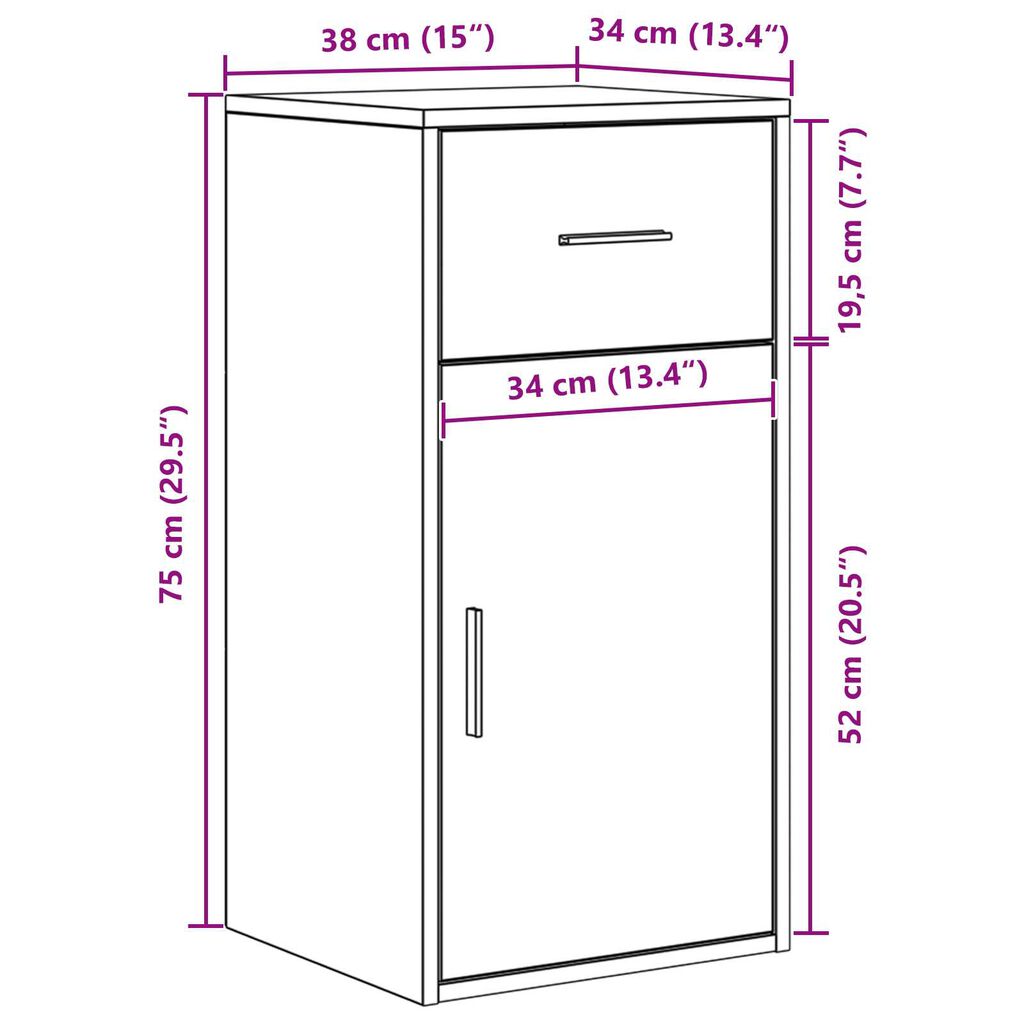 vidaXL Γωνιακό Γραφείο Παλιού Ξύλου 102x88x75 cm Επεξεργασμένο Ξύλο