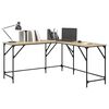 vidaXL Γραφείο Sonoma Δρυς 149 x 149 x 75 εκ. από Επεξεργασμένο Ξύλο
