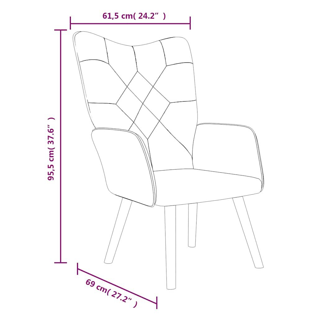 vidaXL Πολυθρόνα Relax Σχέδιο Patchwork Υφασμάτινη με Σκαμπό