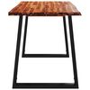 vidaXL Τραπεζαρία με Live Edge 110x70x75 εκ. από Μασίφ Ξύλο Ακακίας