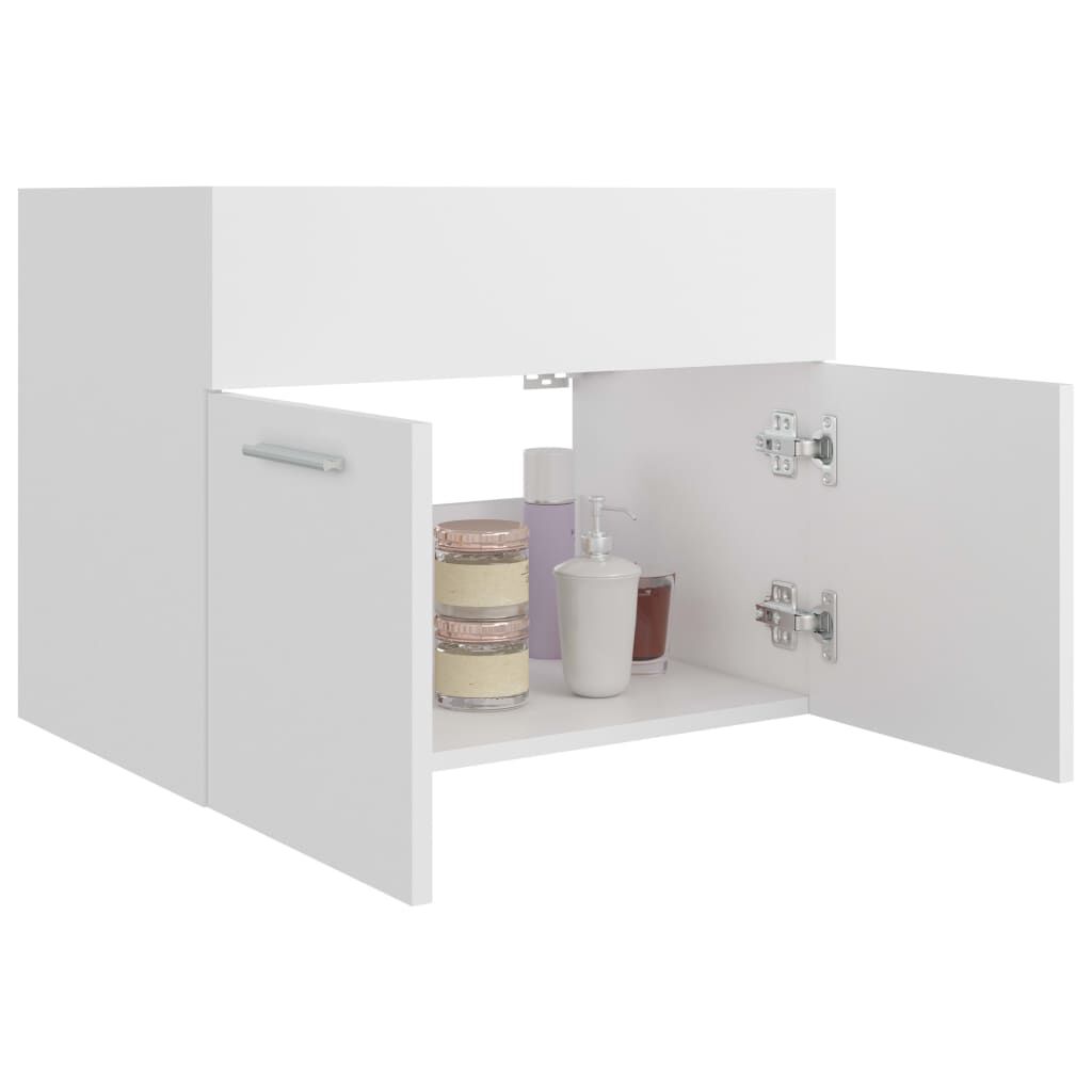 vidaXL Ντουλάπι Νιπτήρα Λευκό 60x38,5x46 εκ. από Επεξεργασμένο Ξύλο