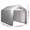 vidaXL Τέντα Αποθήκευσης Γκρι 180 x 300 εκ. Ατσάλινη