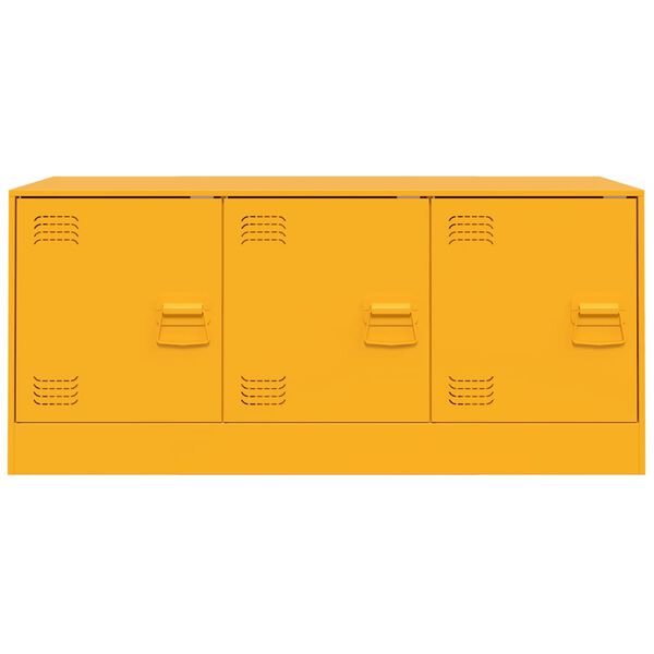 vidaXL Έπιπλο Τηλεόρασης Μουσταρδί Κίτρινο 99x39x44 εκ. από Ατσάλι
