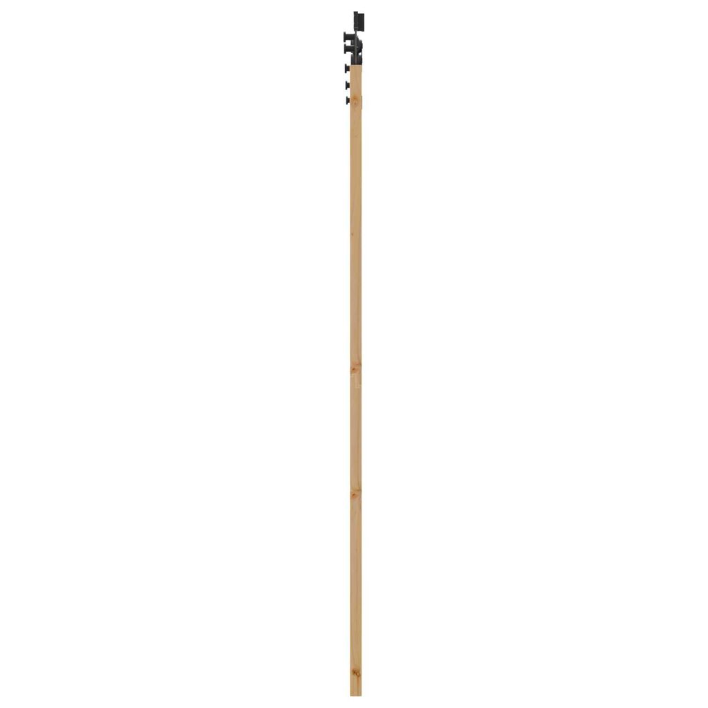 vidaXL Συρόμενη Πόρτα Καφέ 61 x 198.5 εκ. Ξύλο και μέταλλο