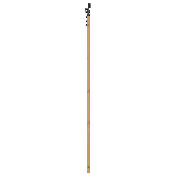 vidaXL Συρόμενη Πόρτα Καφέ 61 x 198.5 εκ. Ξύλο και μέταλλο