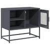 vidaXL Έπιπλο Τηλεόρασης Ανθρακί 68x39x60,5 εκ. από Χάλυβα