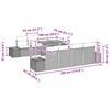vidaXL Σετ Καναπέ Κήπου με αποθήκευση 9 pcs Μπεζ Πολυ ράταν