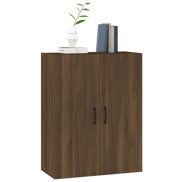 vidaXL Ντουλάπι Κρεμαστό Καφέ δρυς 69,5x34x90 εκ. Επεξεργασμένο Ξύλο