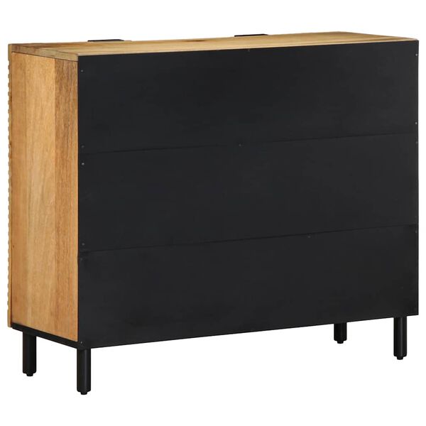 vidaXL Sideboard καφέ 90x33x75 cm μασίφ ξύλο Mango