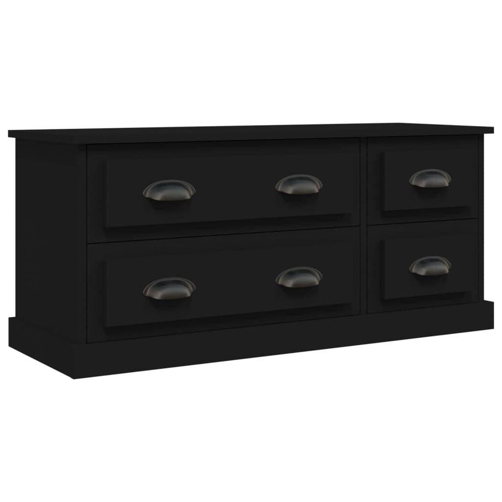 vidaXL Έπιπλο Τηλεόρασης Μαύρο 100x35,5x45εκ. Επεξ. Επεξεργασμένο Ξύλο