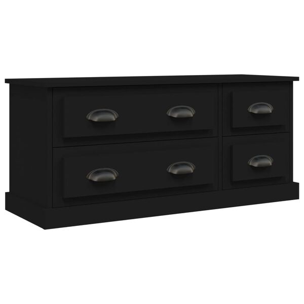 vidaXL Έπιπλο Τηλεόρασης Μαύρο 100x35,5x45εκ. Επεξ. Επεξεργασμένο Ξύλο
