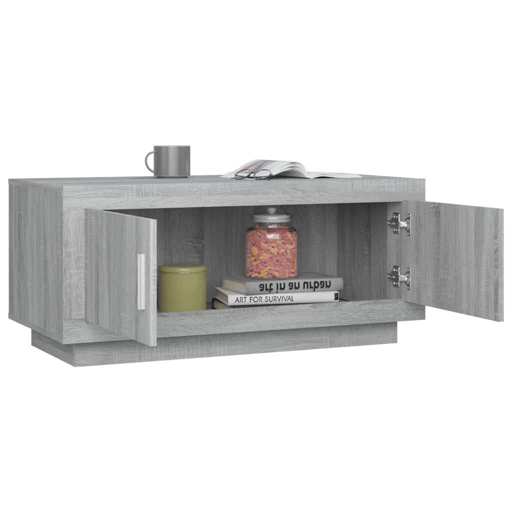vidaXL Τραπεζάκι Σαλονιού Γκρι Sonoma 102x50x45 εκ. Επεξεργασμένο Ξύλο