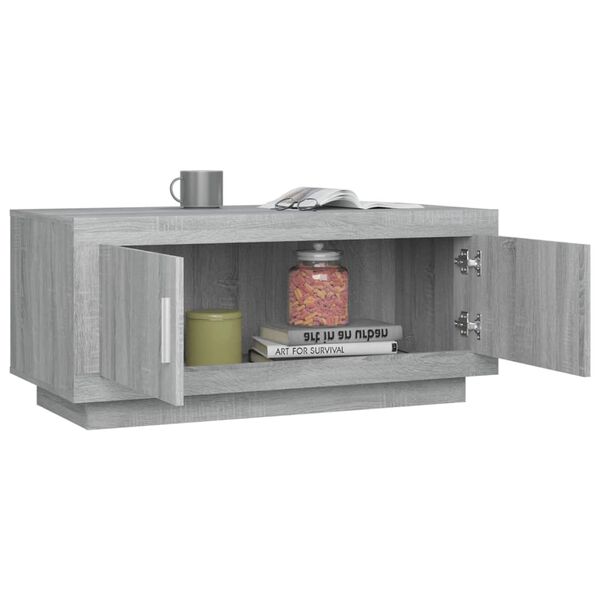 vidaXL Τραπεζάκι Σαλονιού Γκρι Sonoma 102x50x45 εκ. Επεξεργασμένο Ξύλο