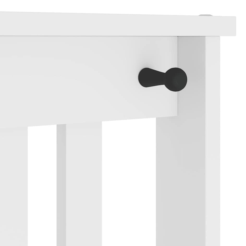 vidaXL Δέντρο χωλ SANDENS Λευκό 45x40x159,5 εκ. Πεύκο μασίφ ξύλο