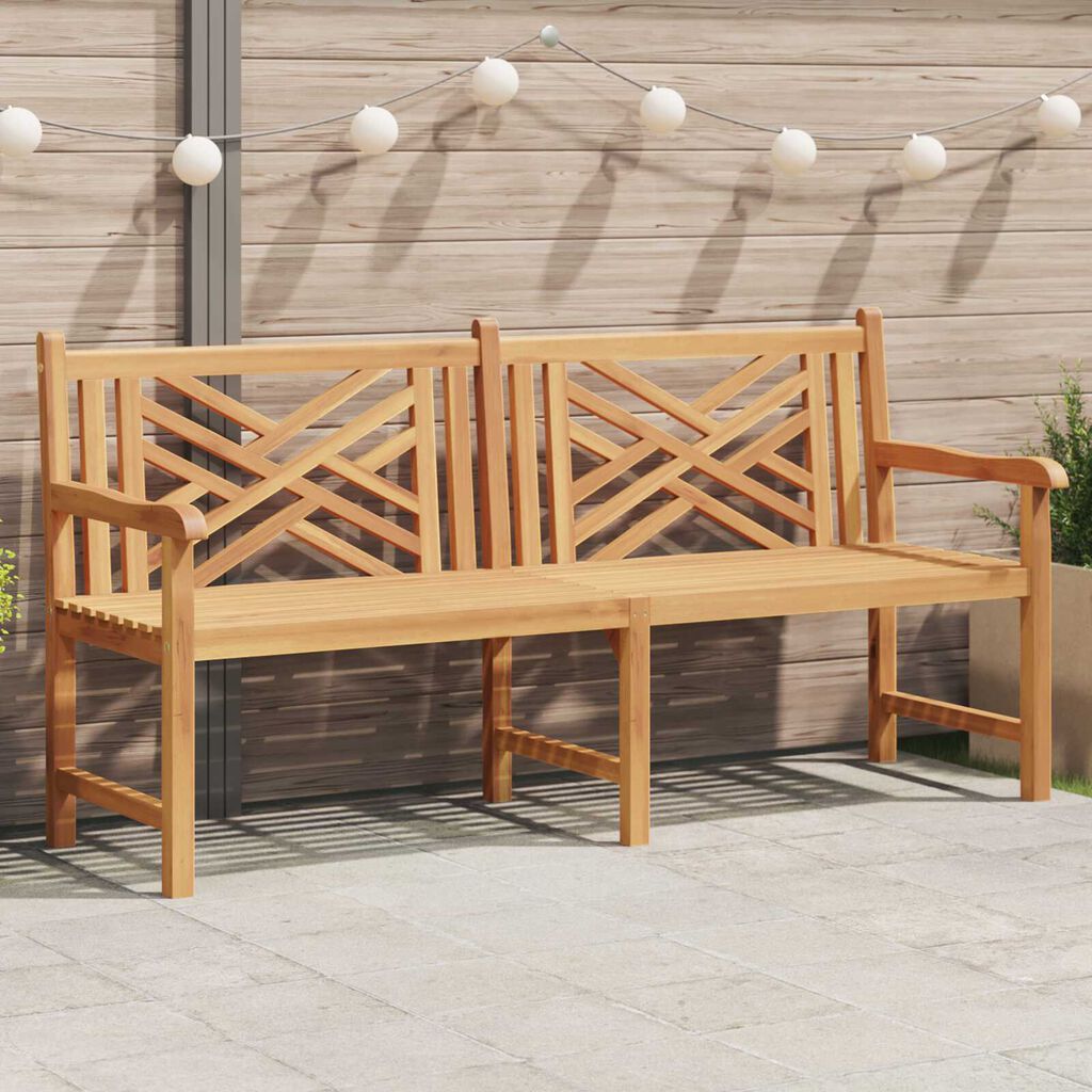 vidaXL Παγκάκι κήπου Καφέ 228 x 60 x 90 εκ Μασίφ ξύλο teak